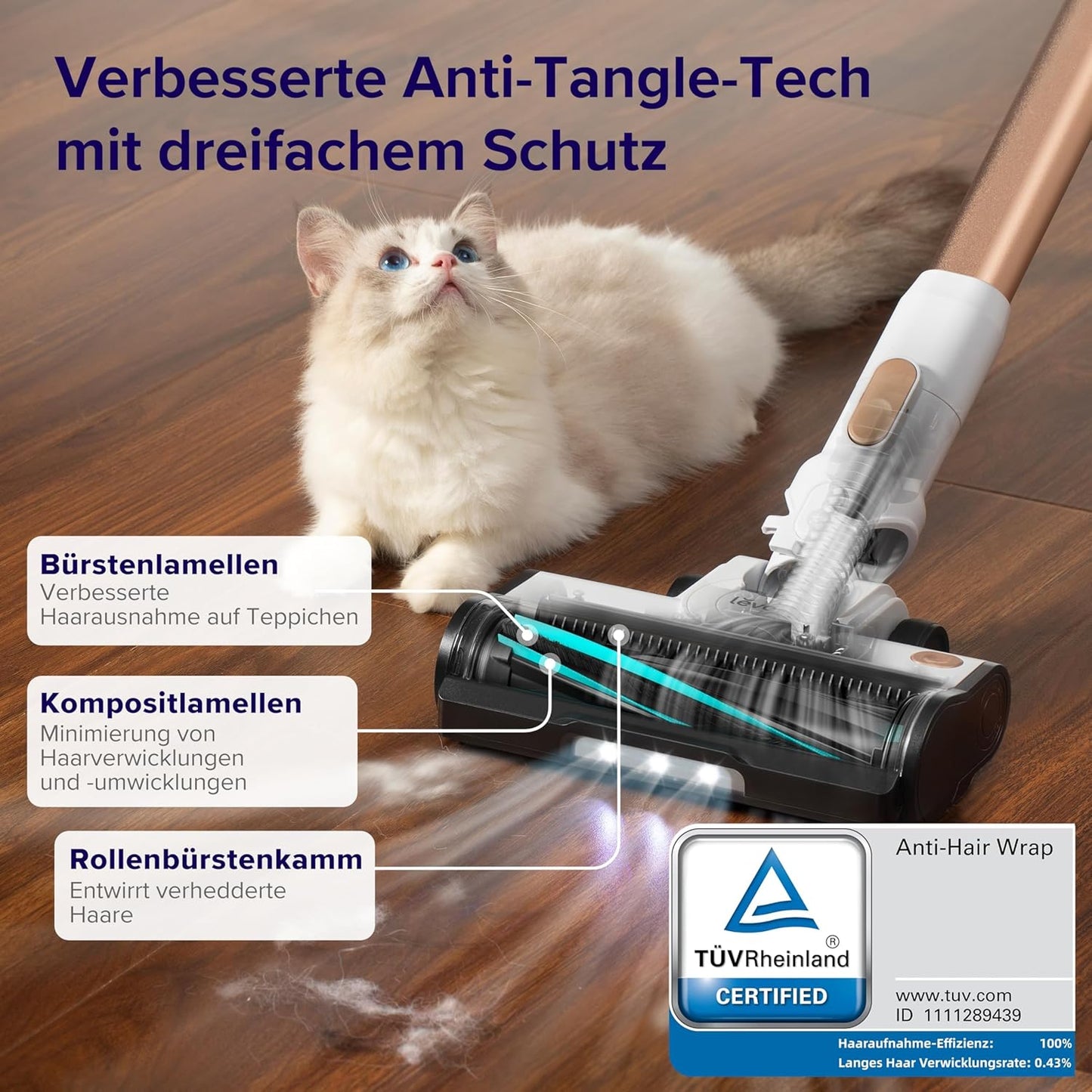 LVAC 200 Akkustaubsauger mit Tierhaardüse