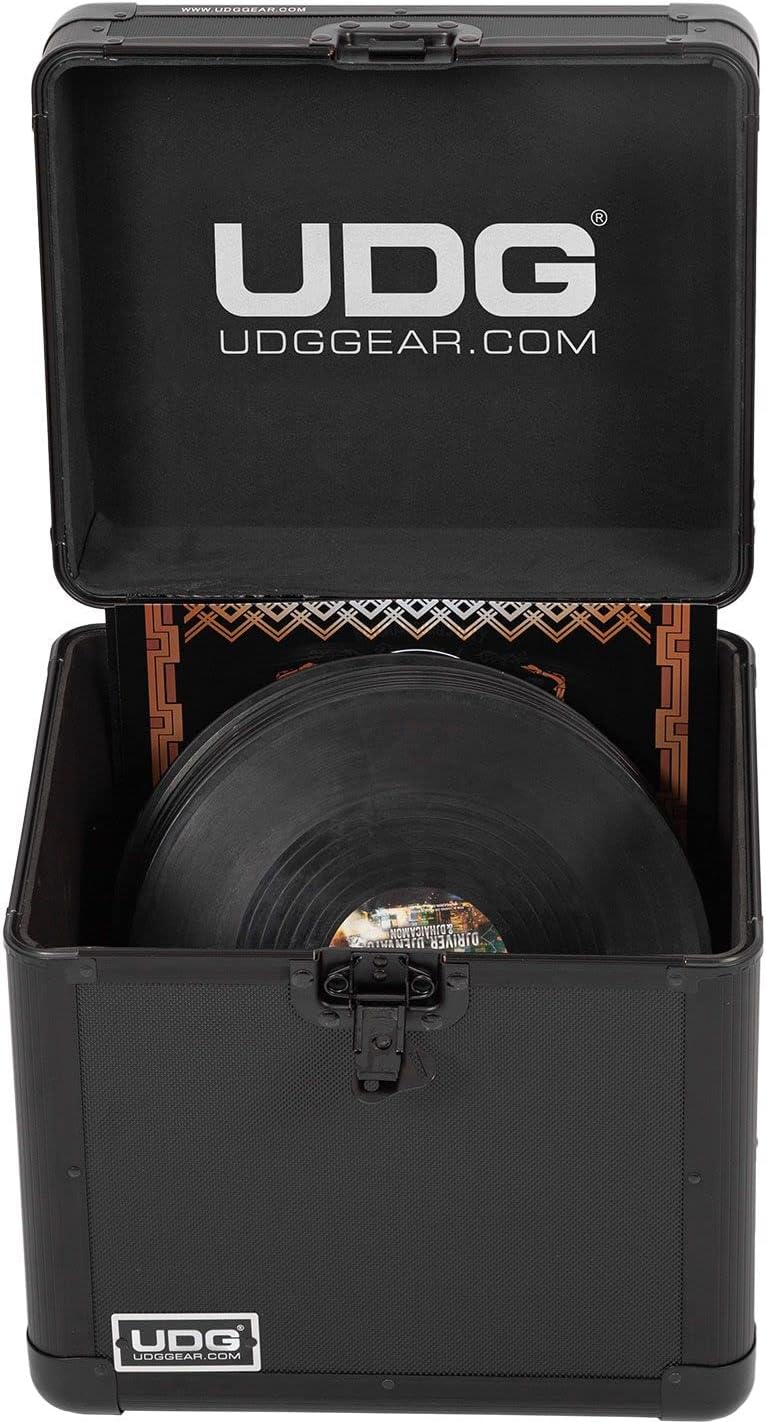 Record Case für 80 Schallplatten, Schwarz