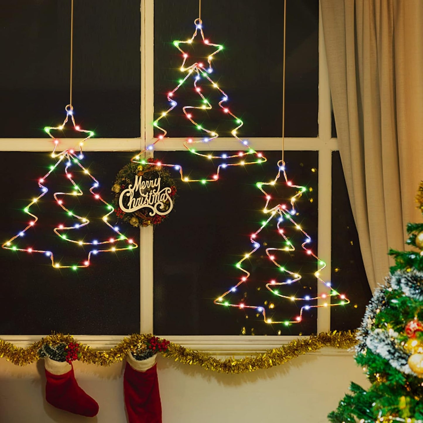 3er Set Weihnachtsbäume