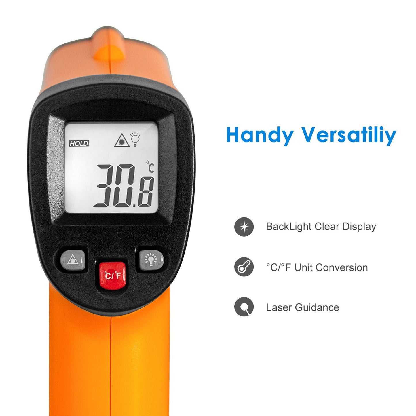 Digitales Infrarotthermometer mit Laser