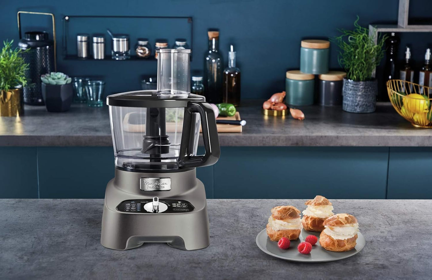 Multifunktions-Küchenmaschine Double Force Fp825, 1000 W – 10 Zubehörteile