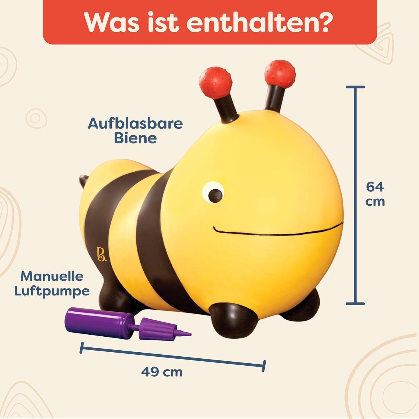 Hüpfball Bouncer Bumble Bee, Biene