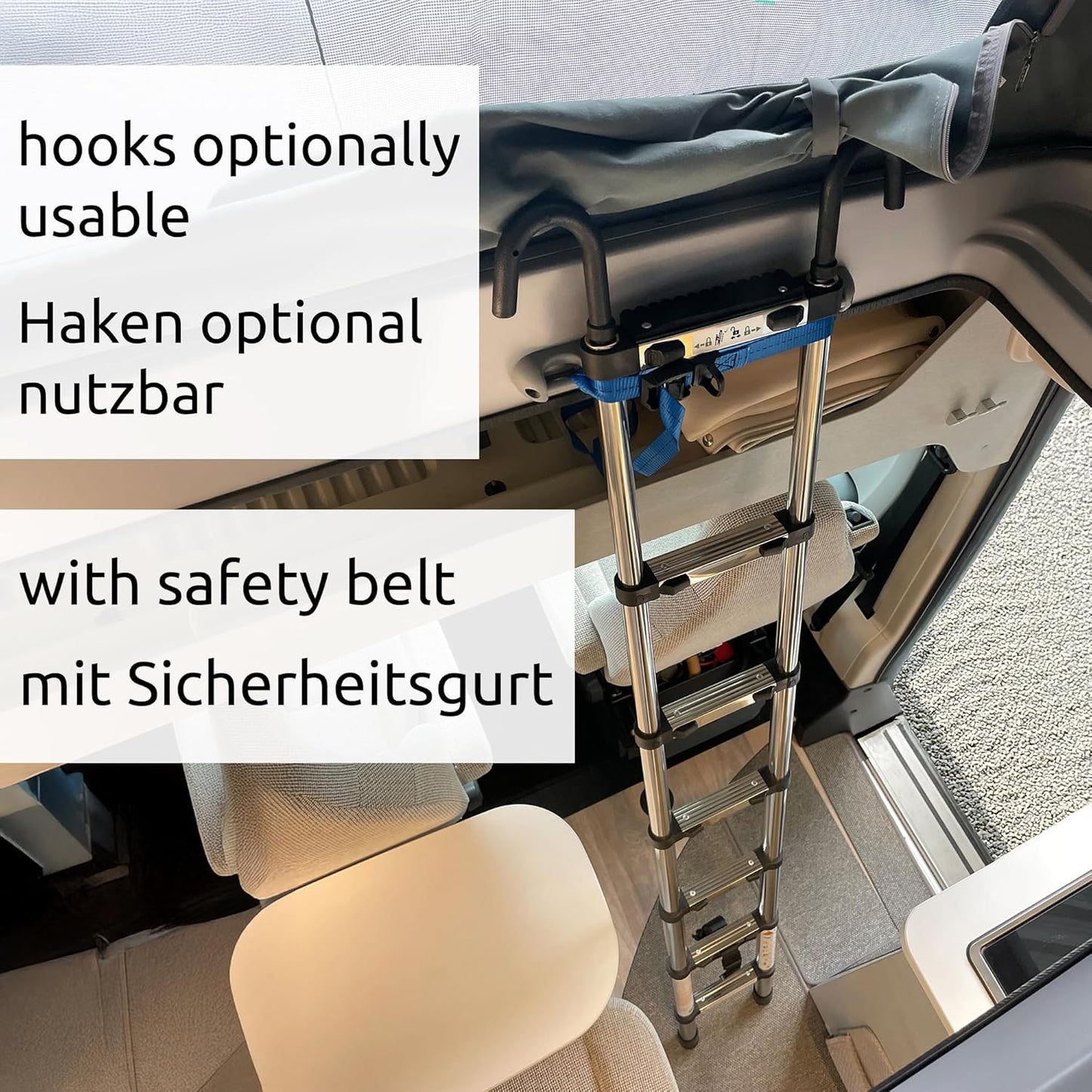 Teleskopleiter für Wohnmobil, Camper & Kastenwagen