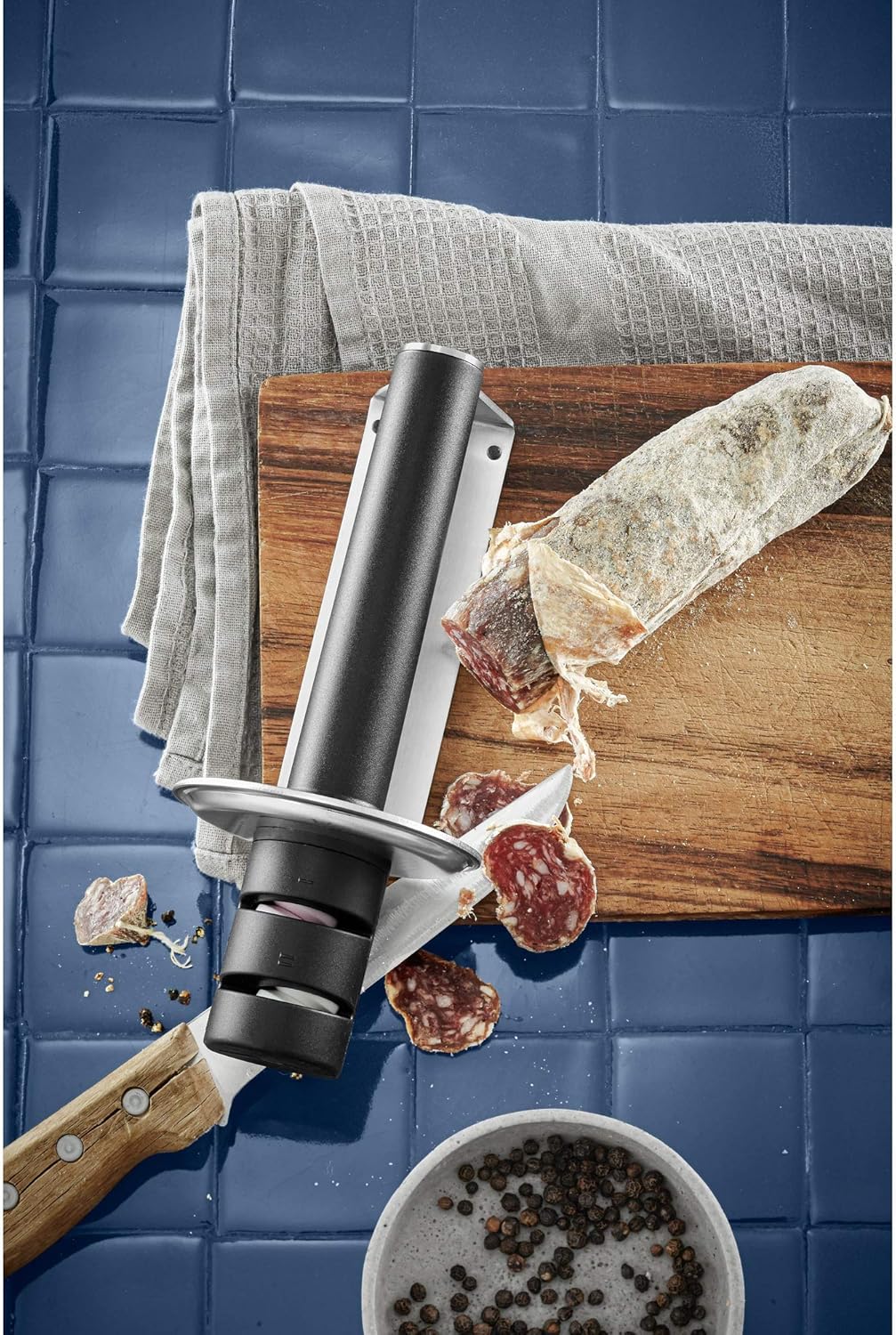 Gourmet Messerschärfer mit Handschutz