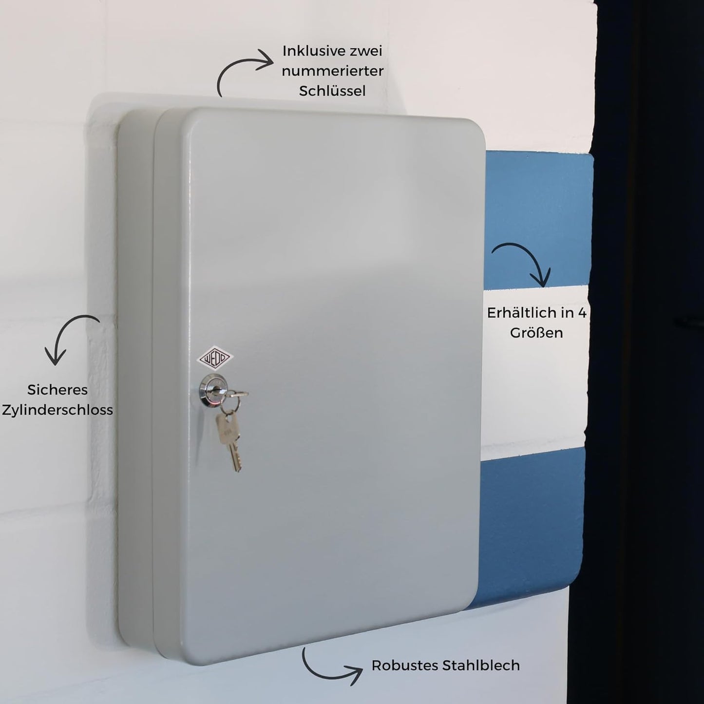 Schlüsselschrank mit Sicherheitsschloss, 110 Schlüssel
