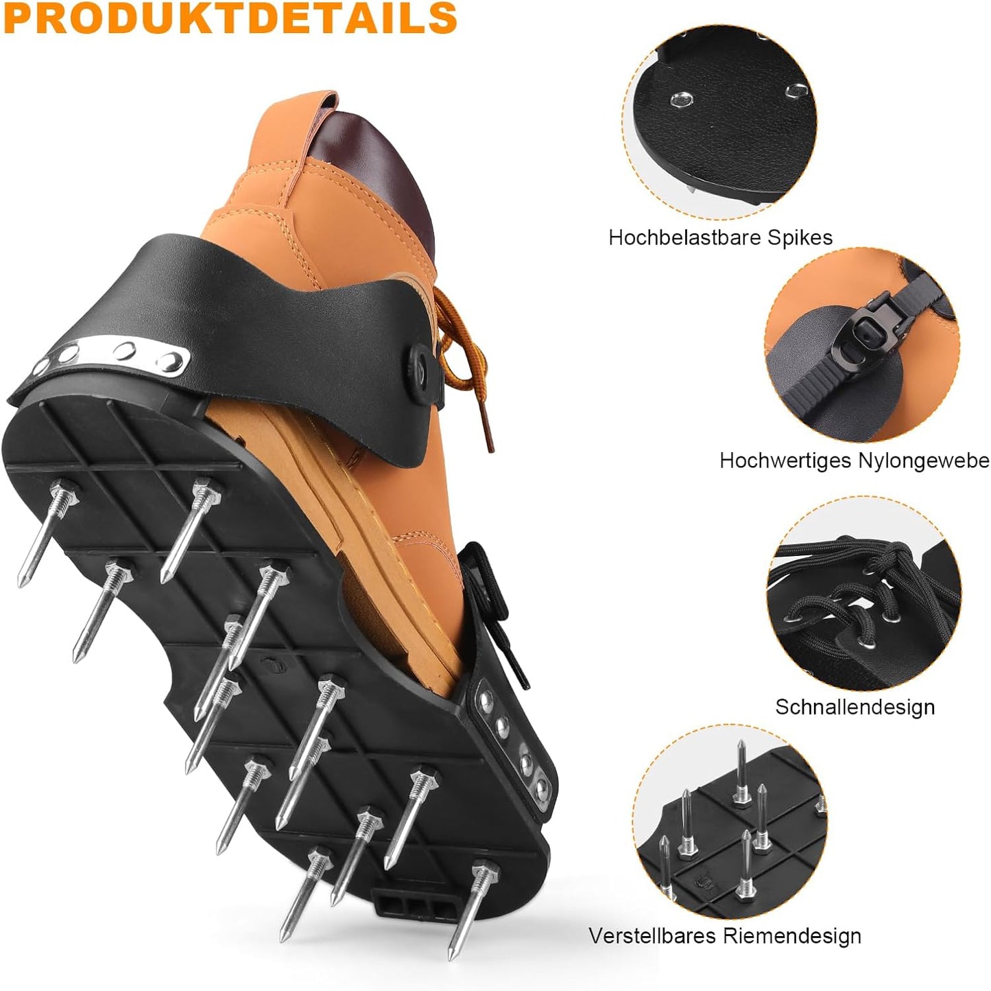 Rasenlüfter-Schuhe, Ganz in Schwarz