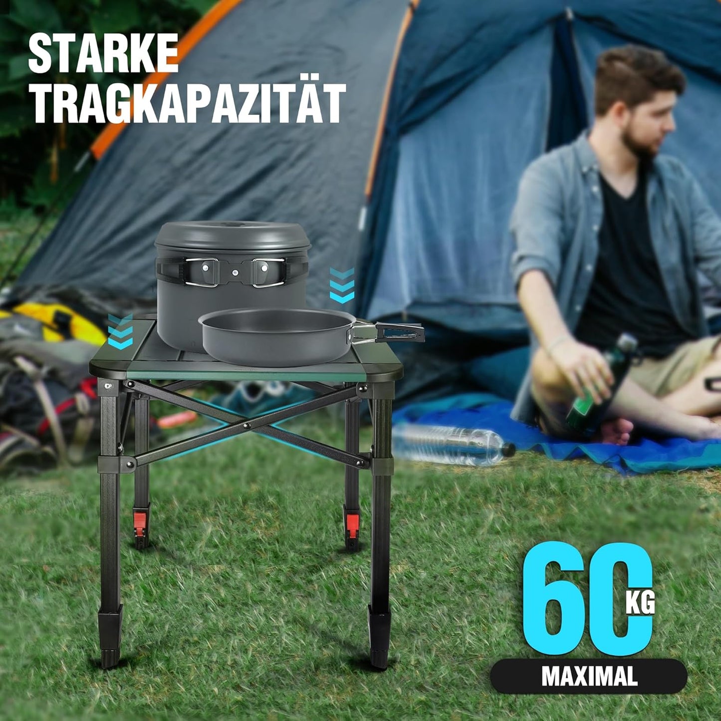 Klapptisch mit Tragetasche, Small