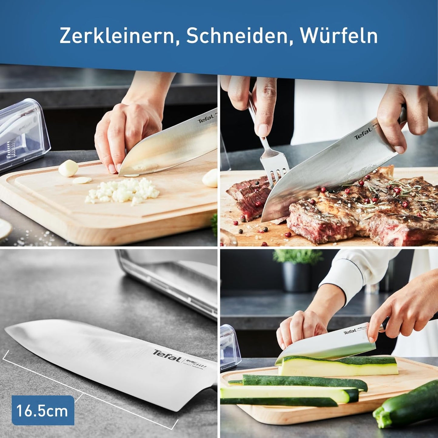 Eversharp - Santokumesser mit Schleifsystem, Eversharp Santokumesser + Messerschärfer