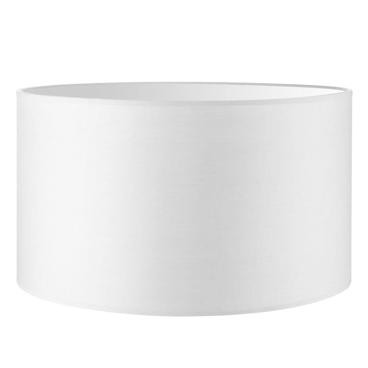 Moderner Lampenschirm Weiss für E27 Fassung, Rein Weiss 40cm durchmesser 22cm höhe