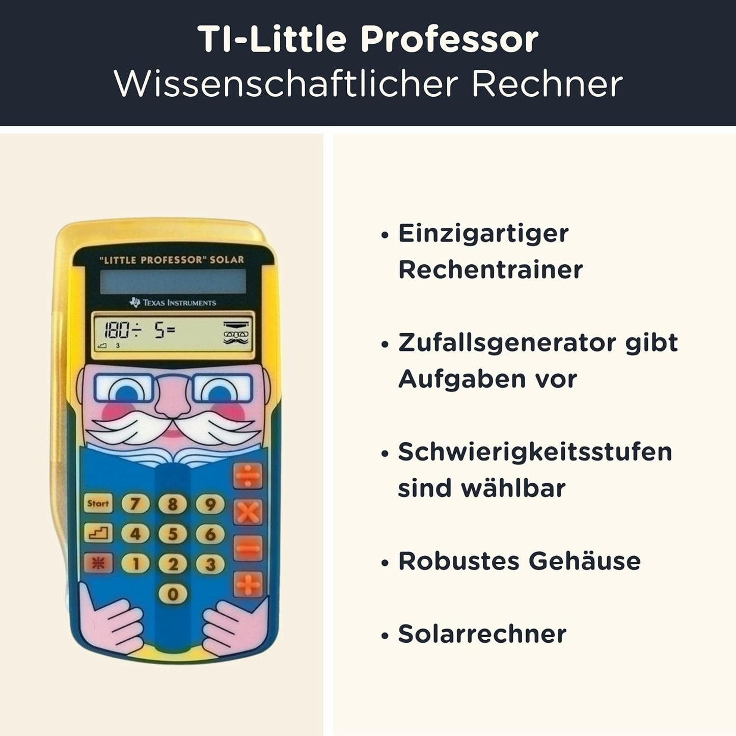TI-Little Professor inkl. Schutztasche, Blau