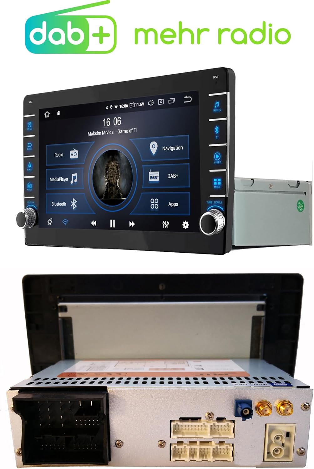 Android 13 Autoradio mit Navi und 8-Zoll-Display, AVM8