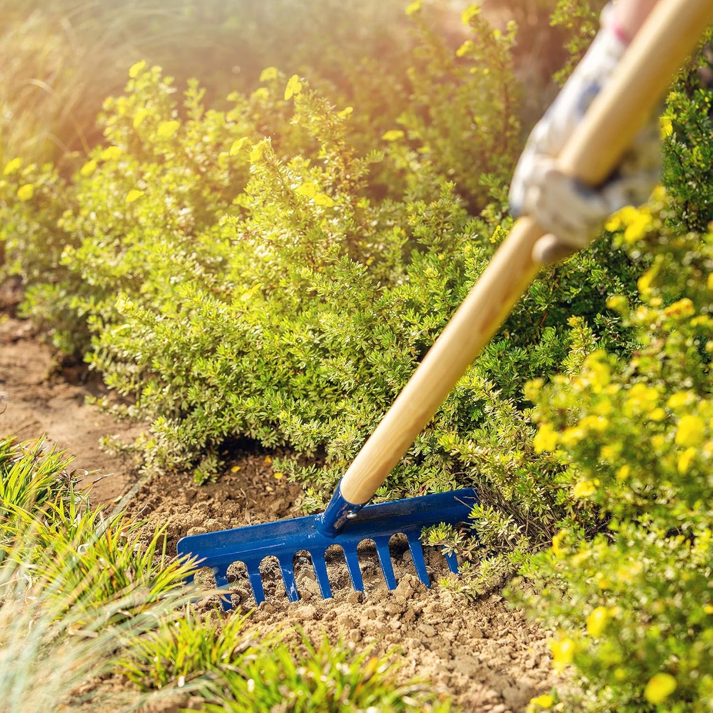 Rechen mit verstärktem Kopf, 10 Zinken, 10 Zinken
