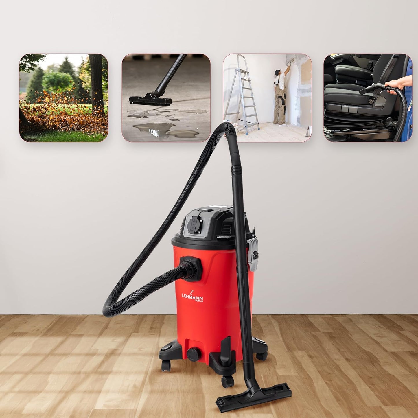 Industriestaubsauger mit Steckdose