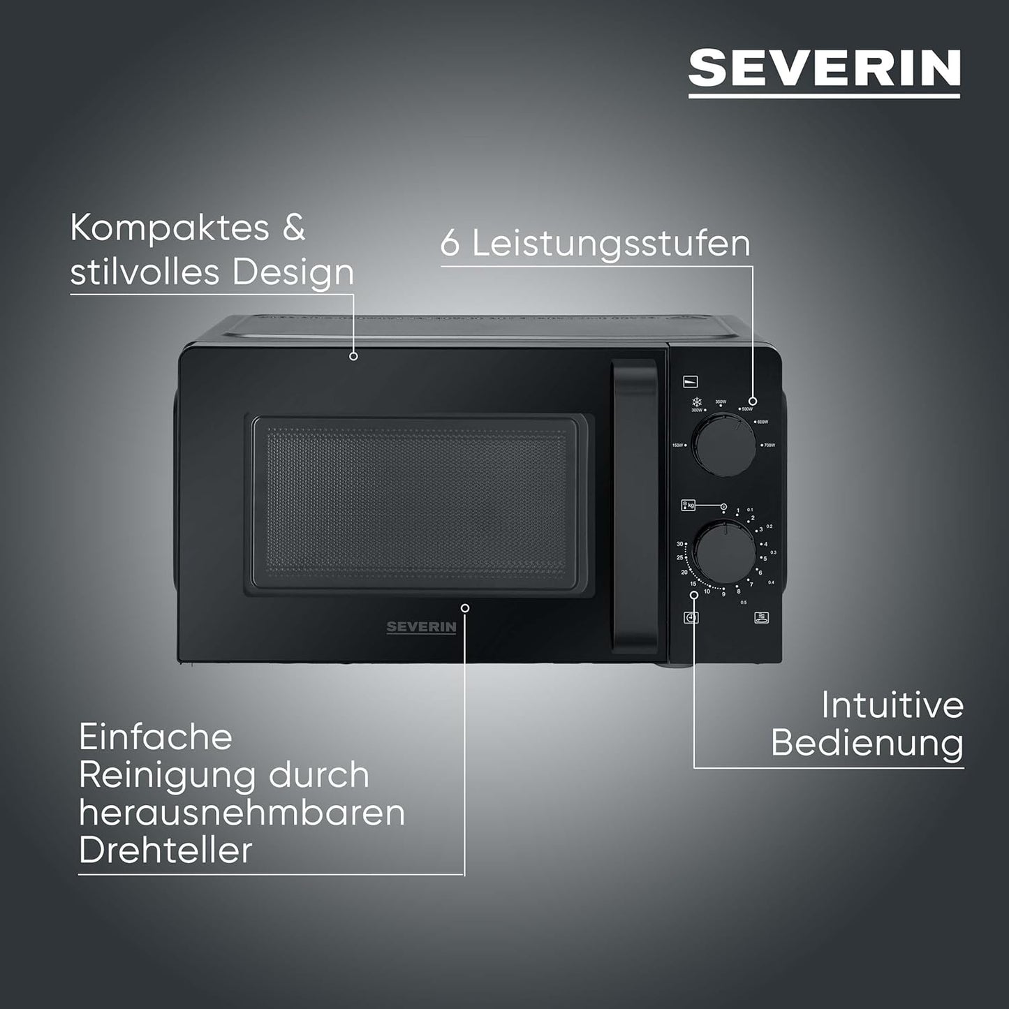Mikrowelle Solo MW 9180, Solo, 19L Schwarz