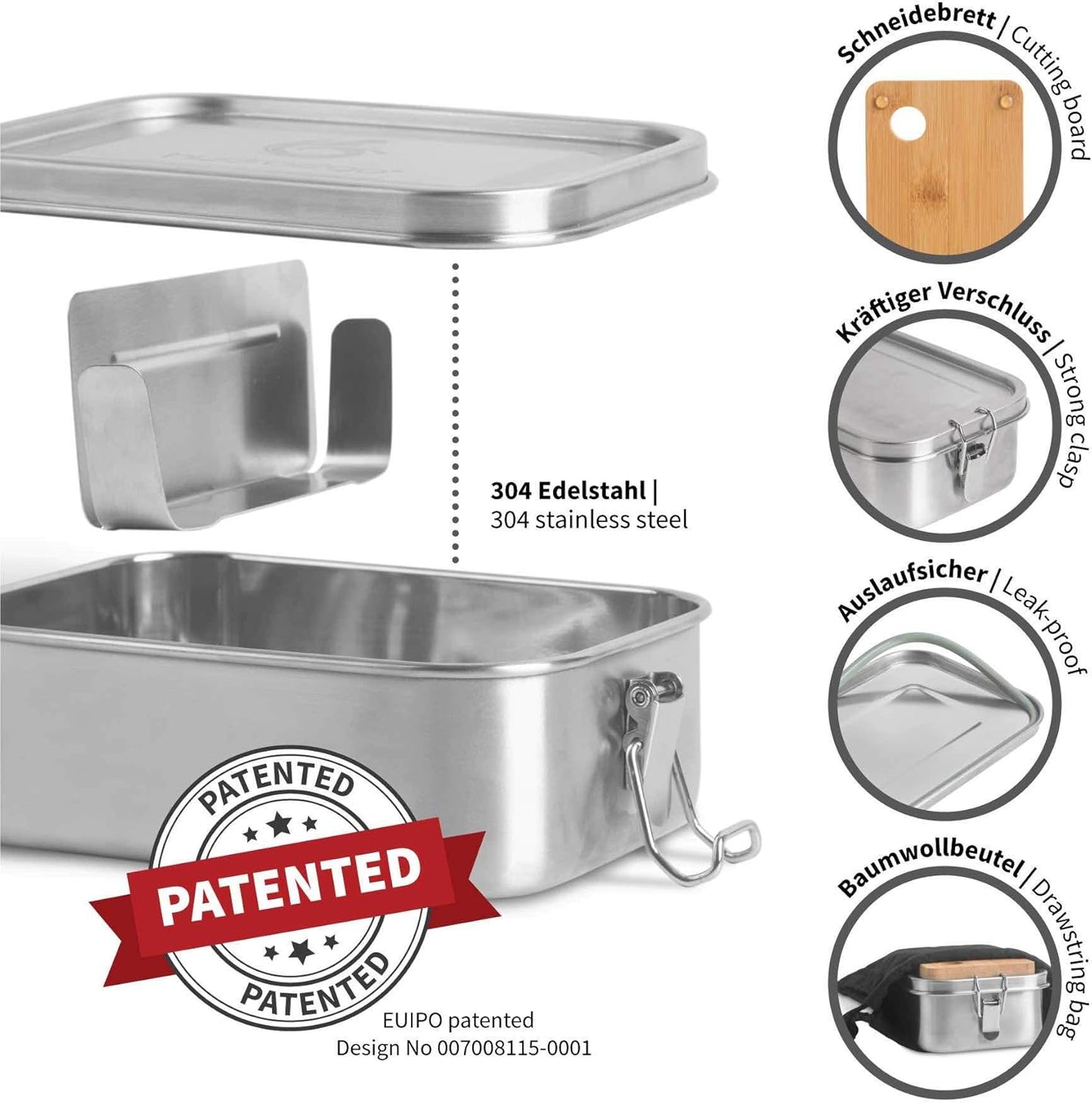 Auslaufsichere Lunchbox, 800 ml