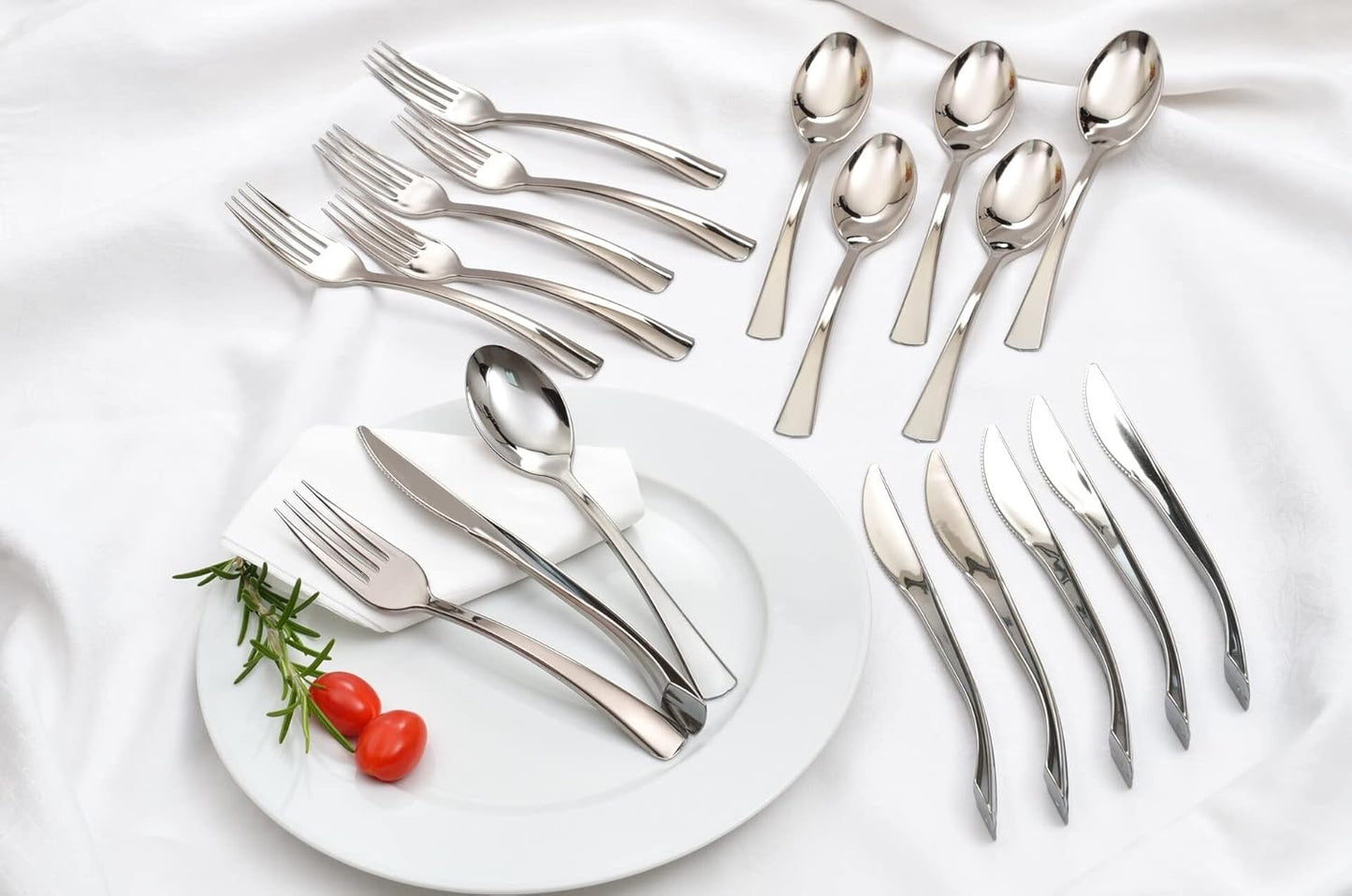 Tafelbesteck-Set für 50 Personen mit Besteckkasten, 200-tlg. mit Besteckkasten