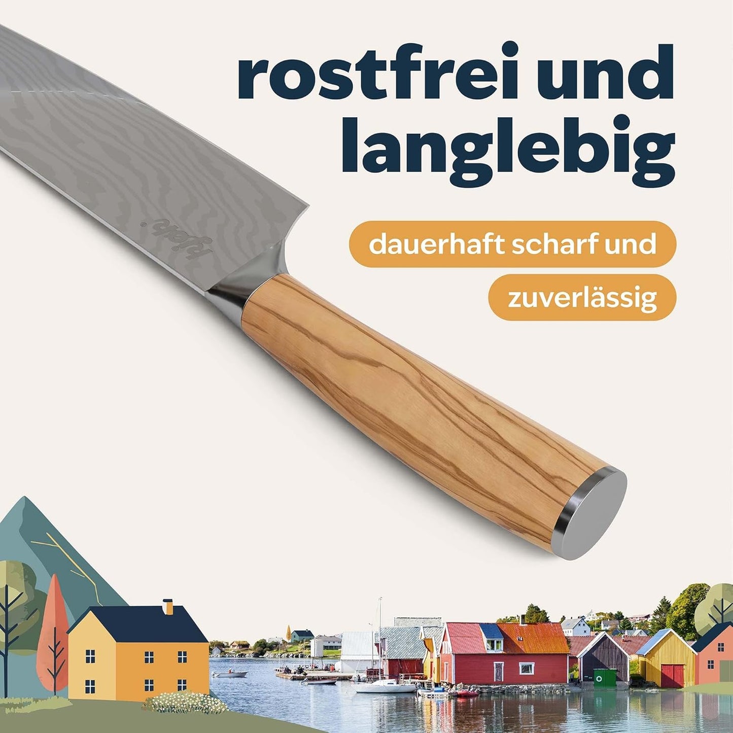 Chefmesser 20 cm, Kochmesser 20cm