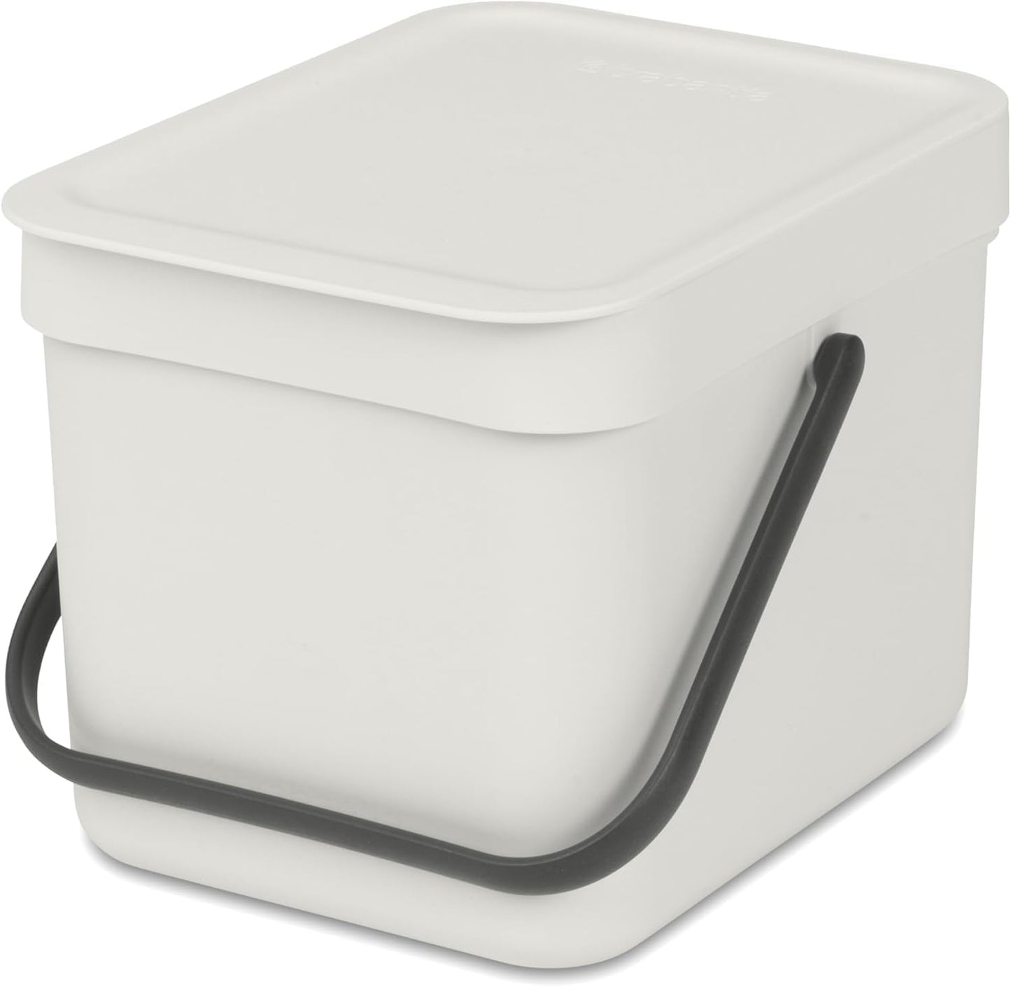 Sort & Go Komposteimer mit Deckel, Light Grey 6 Liter