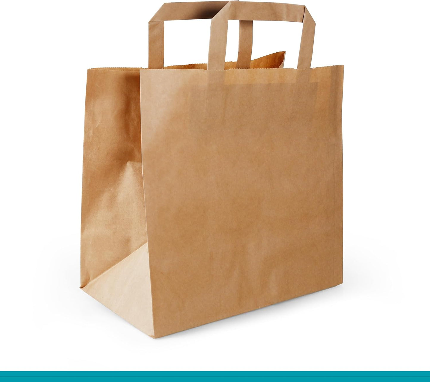 Papiertragetaschen, 26+17 x 25 cm - 250 Stück, Braun