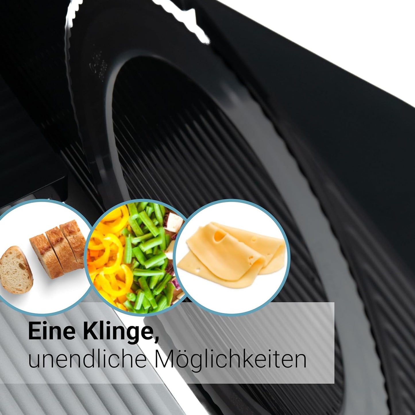 Elektrischer Allesschneider, Schwarz Rs72