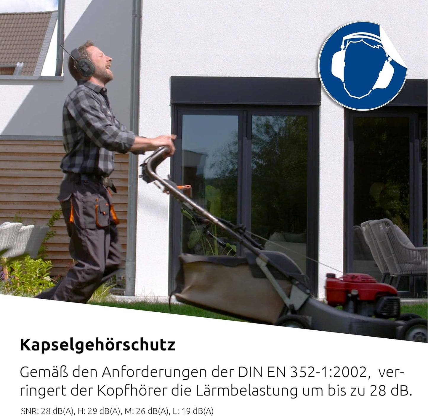 Kabelloser DAB+ Bluetooth-Kopfhörer mit Mikrofon, Schwarz