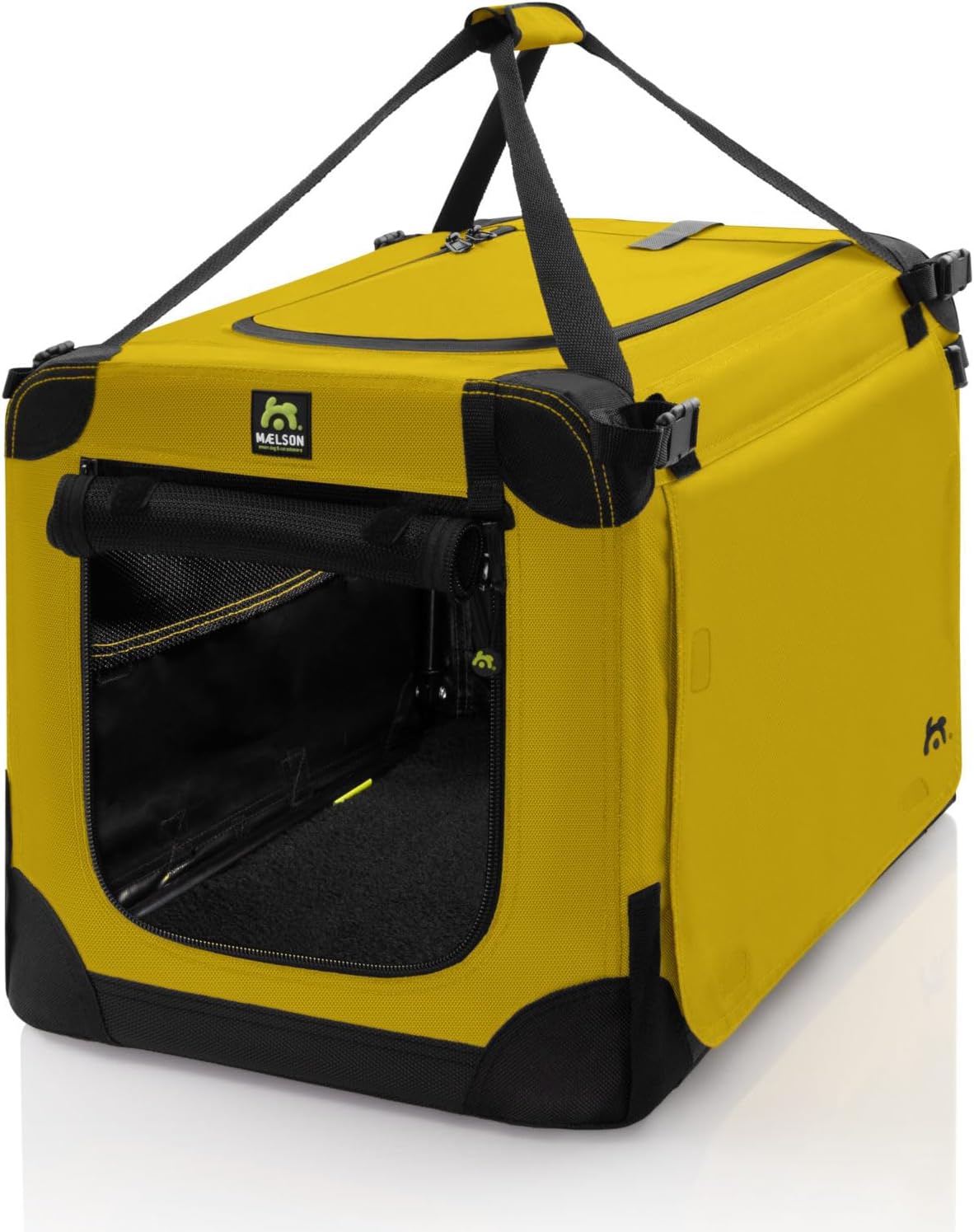 Faltbare Hunde-Transportbox, L 62 x B 41 x H 41 cm Safran Gelb