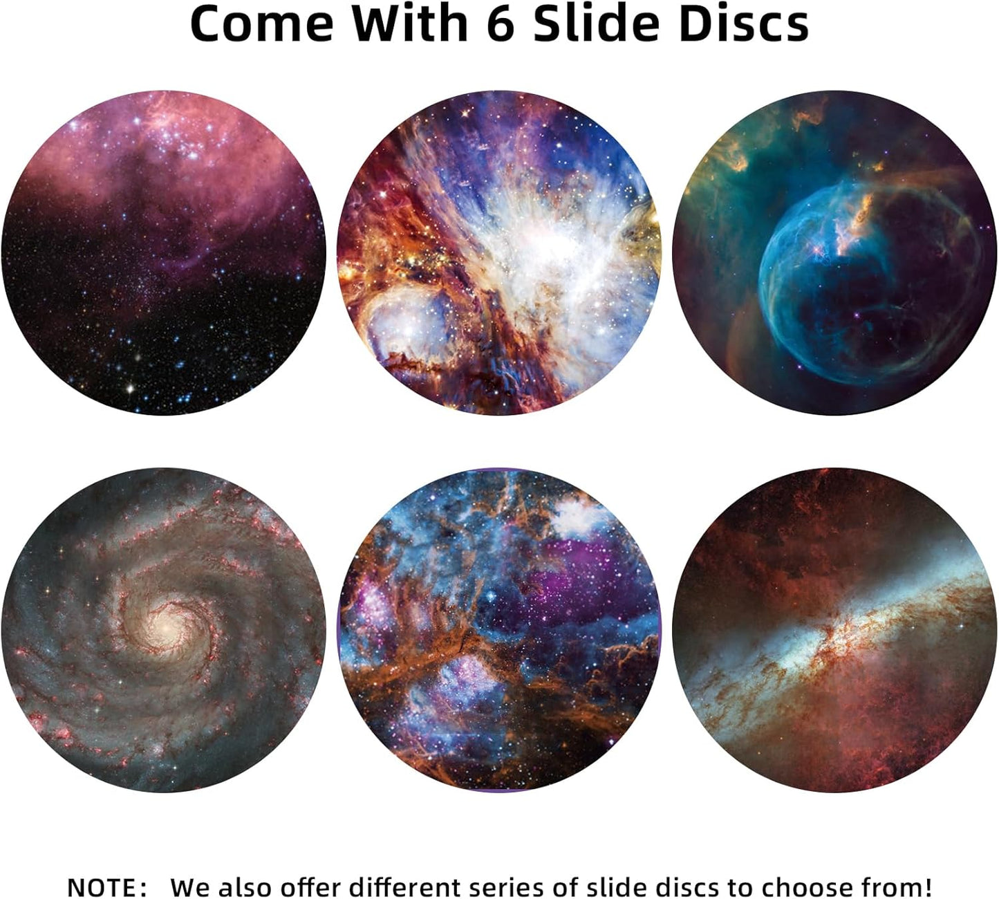 Ultra HD Discs für Heimplanetarium, 6er Set für Ainael Meteor und Galaxy Projektor, Nebula 1