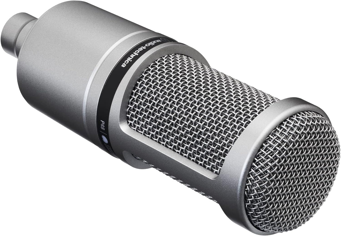 Kondensatormikrofon AT2020 für Voiceover & Podcasting, Metallic XLR
