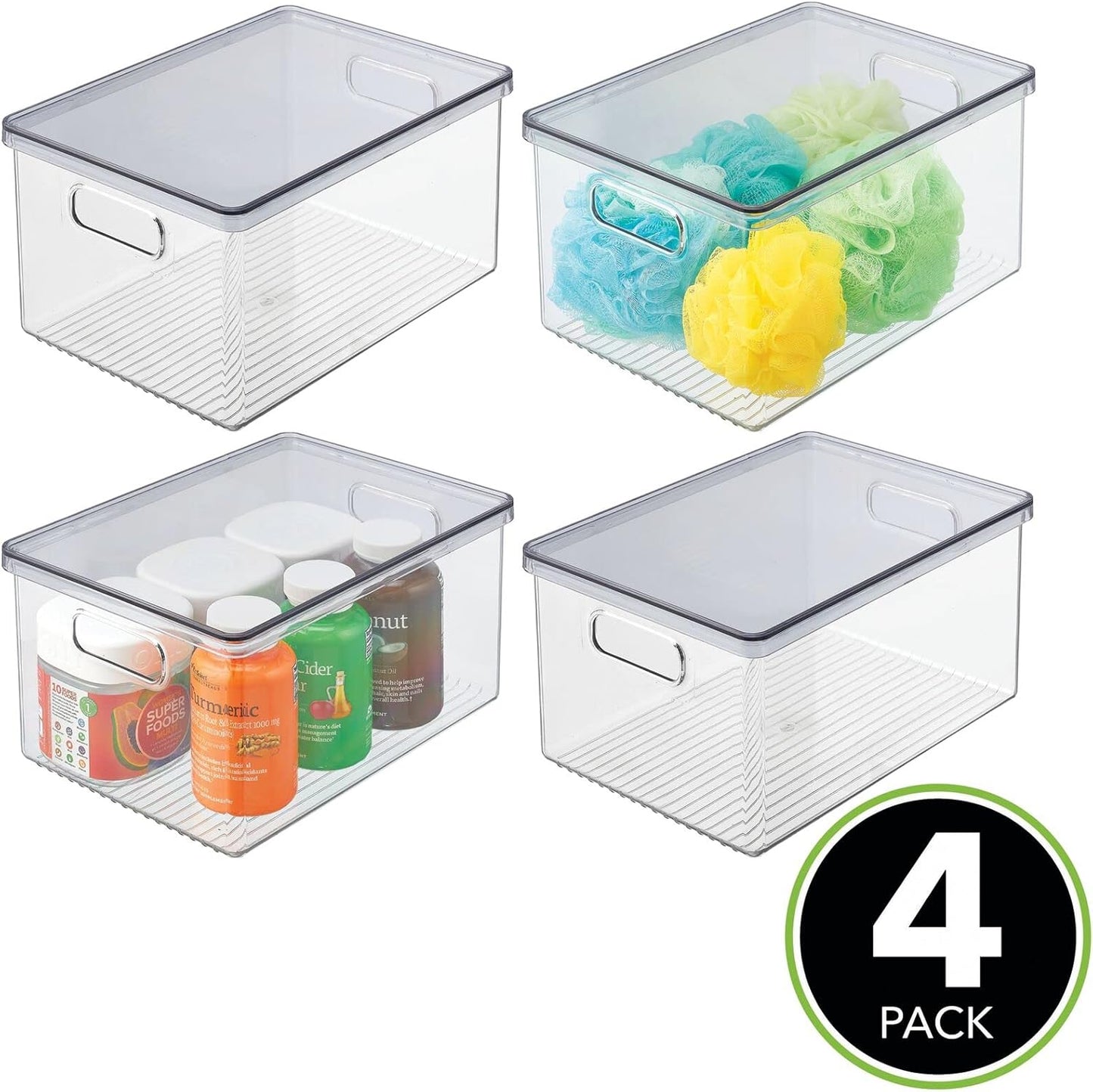 4-er Set Badezimmer-Organizer