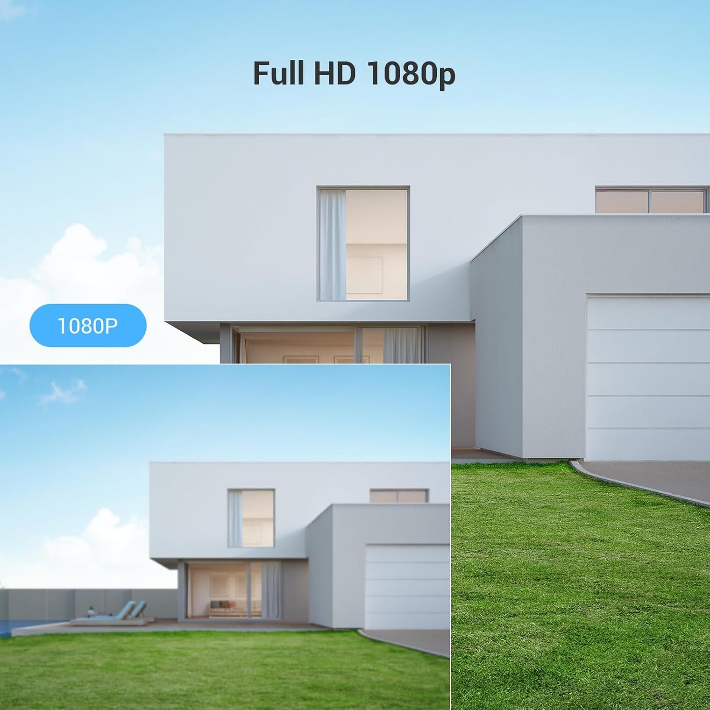 WLAN Überwachungskamera mit Nachtsicht, 2mp mit Audioempfang