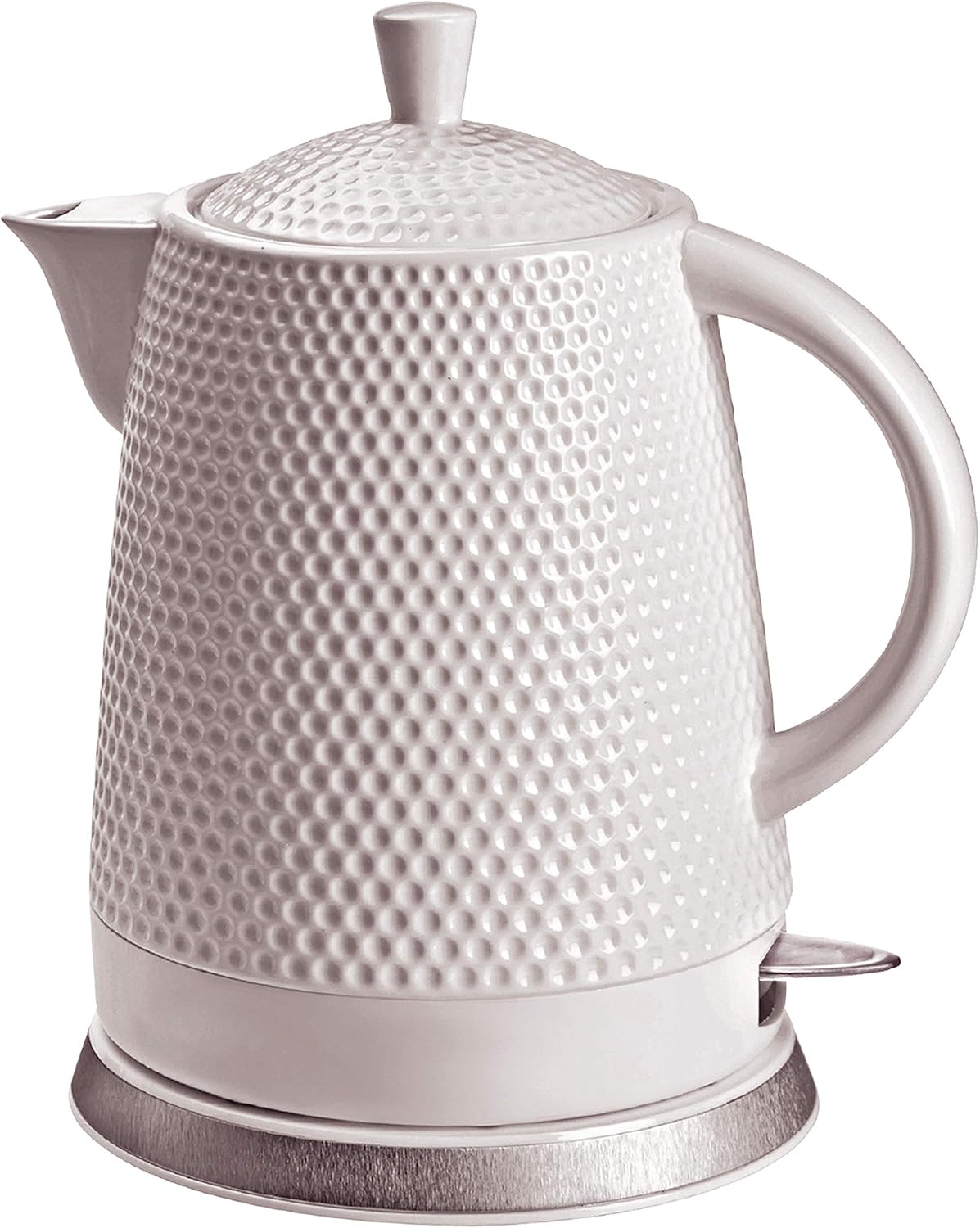 Weisser Schwan - Keramik-Wasserkocher im Retro-Design