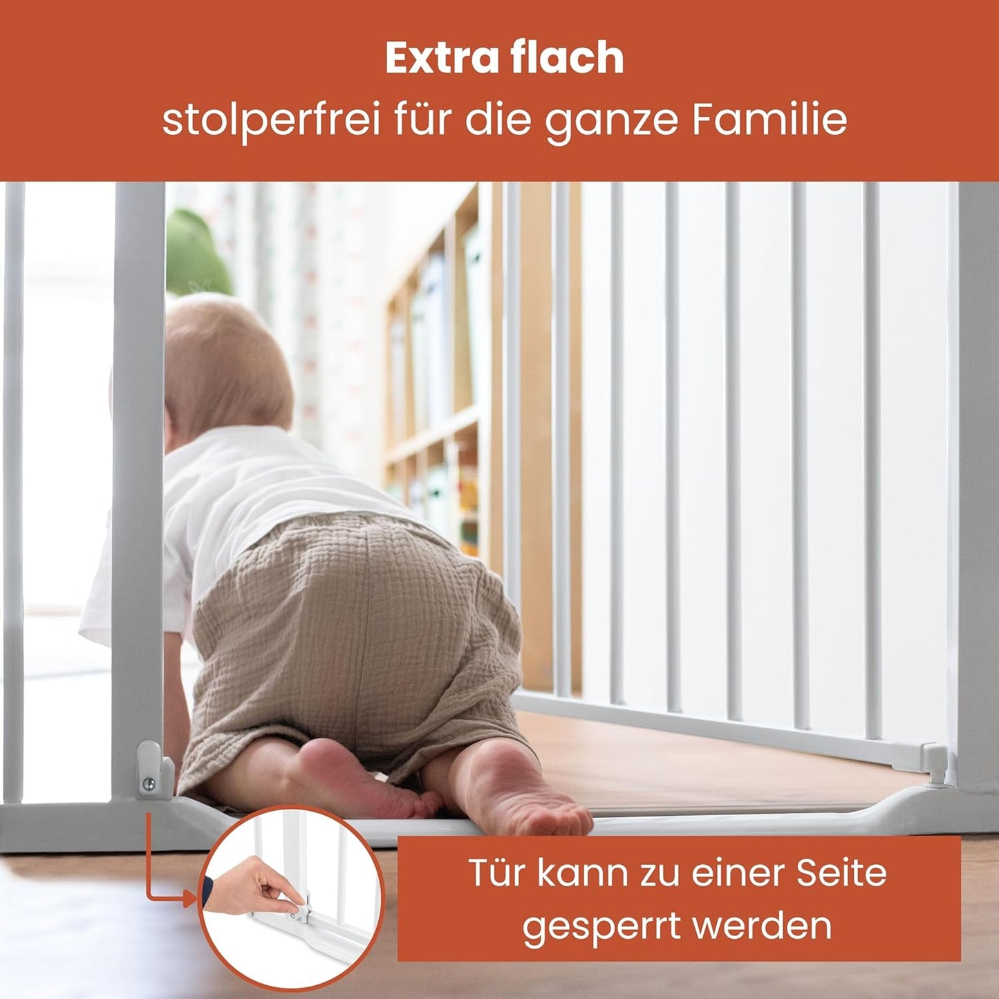 Kinderschutzgitter Clear Step Autoclose, Clear Step Autoclose 2, 96-101 Cm
