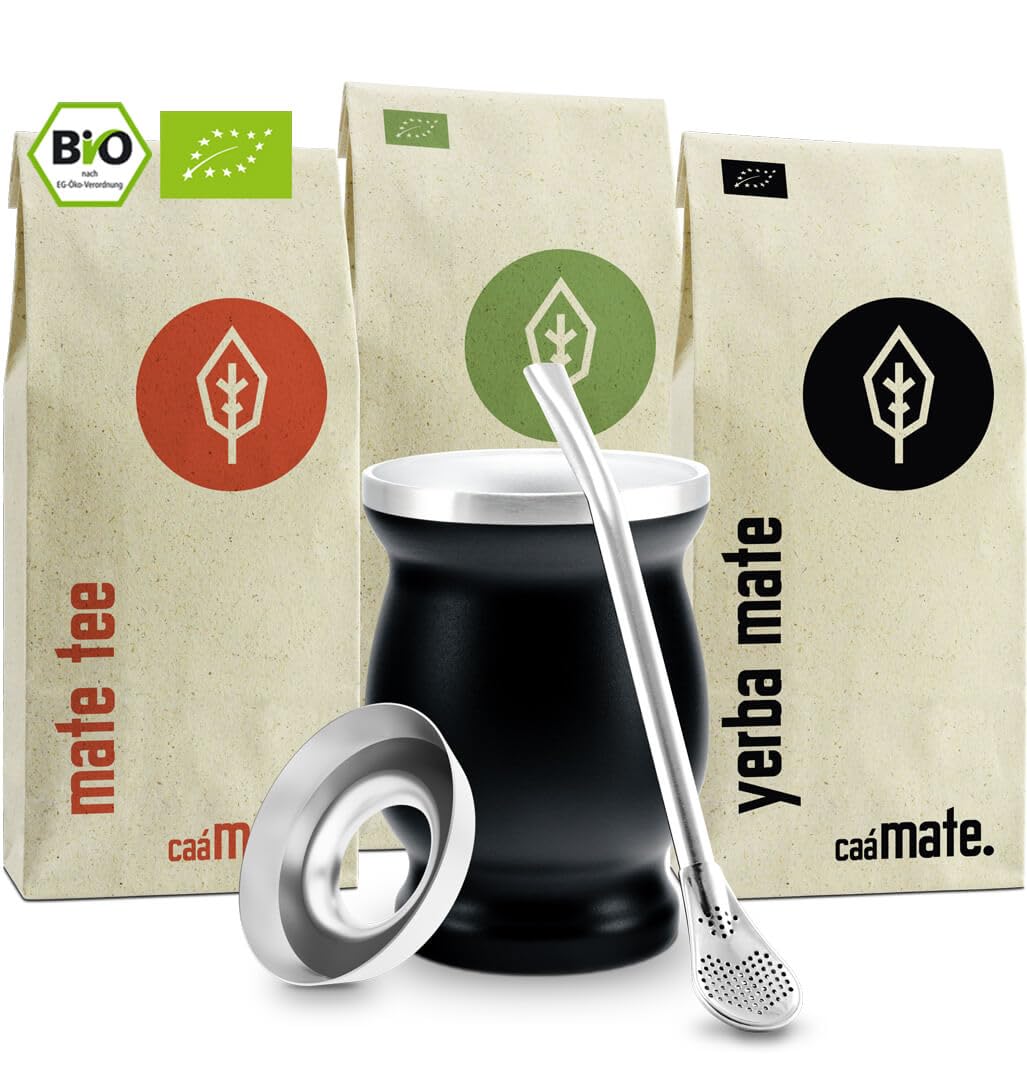 Mate Tee Set, schwarz