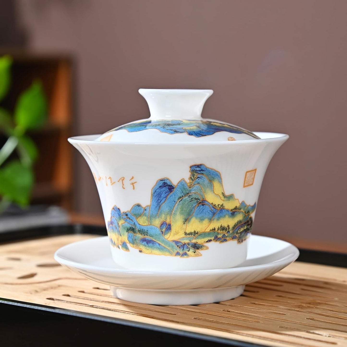 Traditionelles Chinesisches Teeset mit 6 Tassen, Qljs - Gaiwan