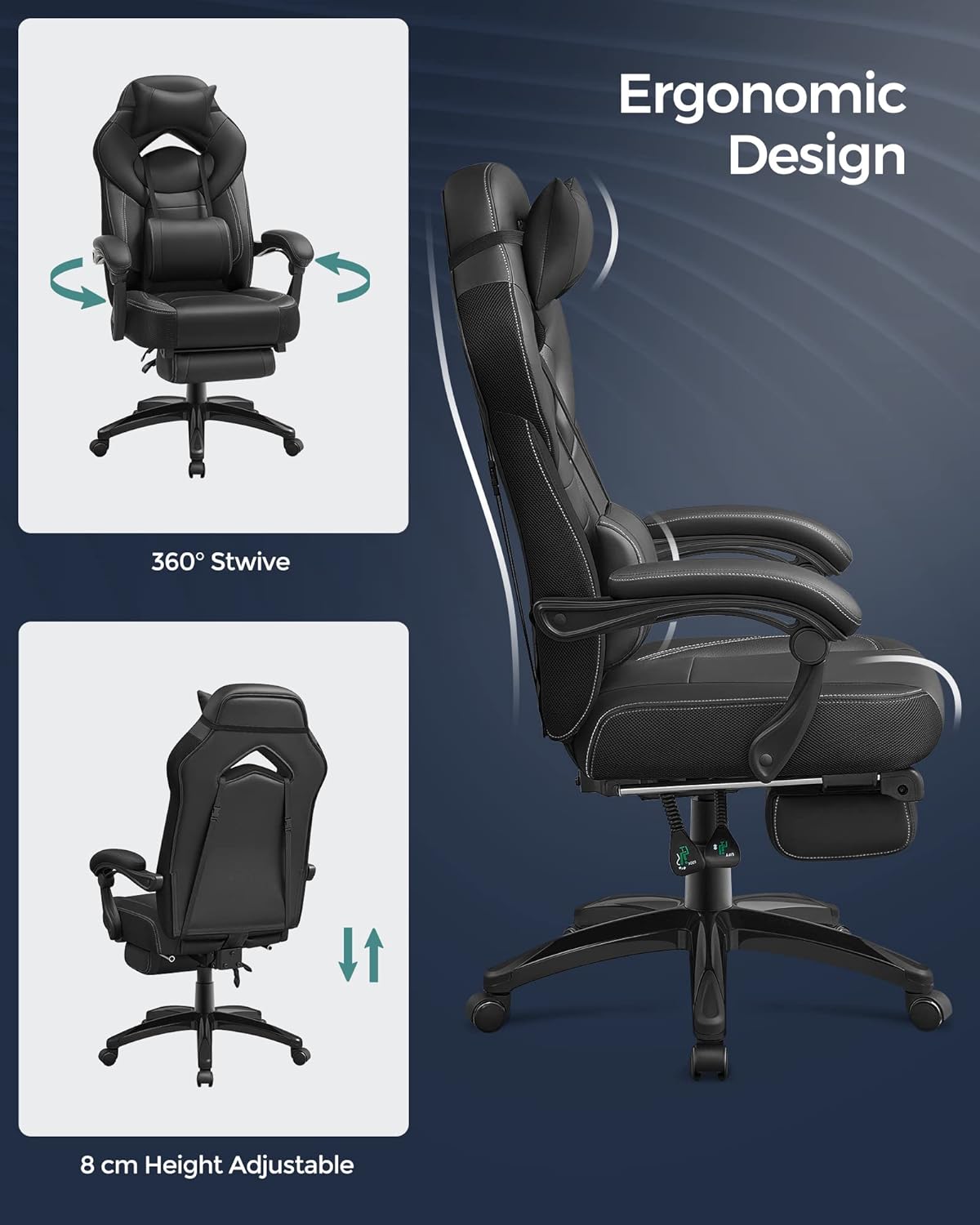 Gamer-Sessel, Schwarz