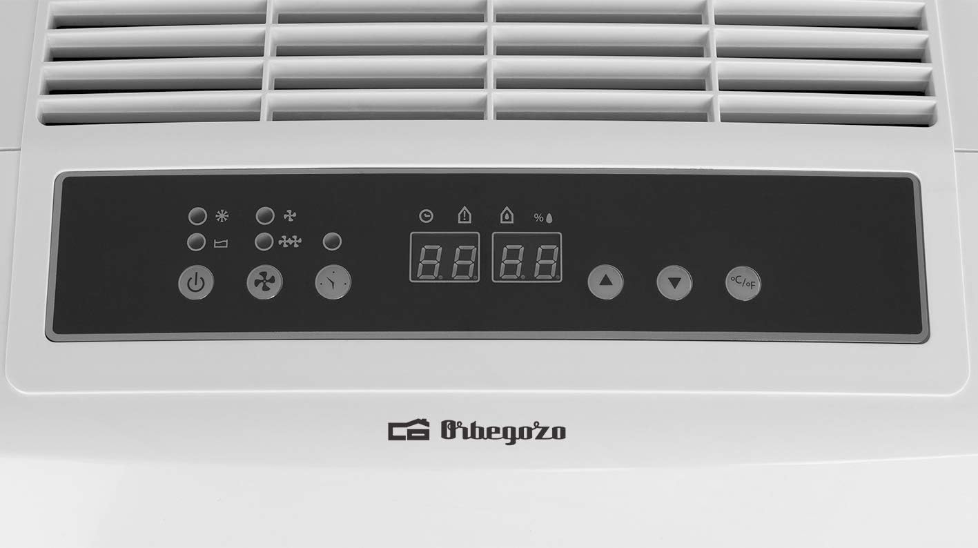 DH 3000 Luftentfeuchter für Räume bis 120 m², Deshumidificador: Pantalla Digital. Temporizador de encendido y apagado hasta 24 horas. DH 3000