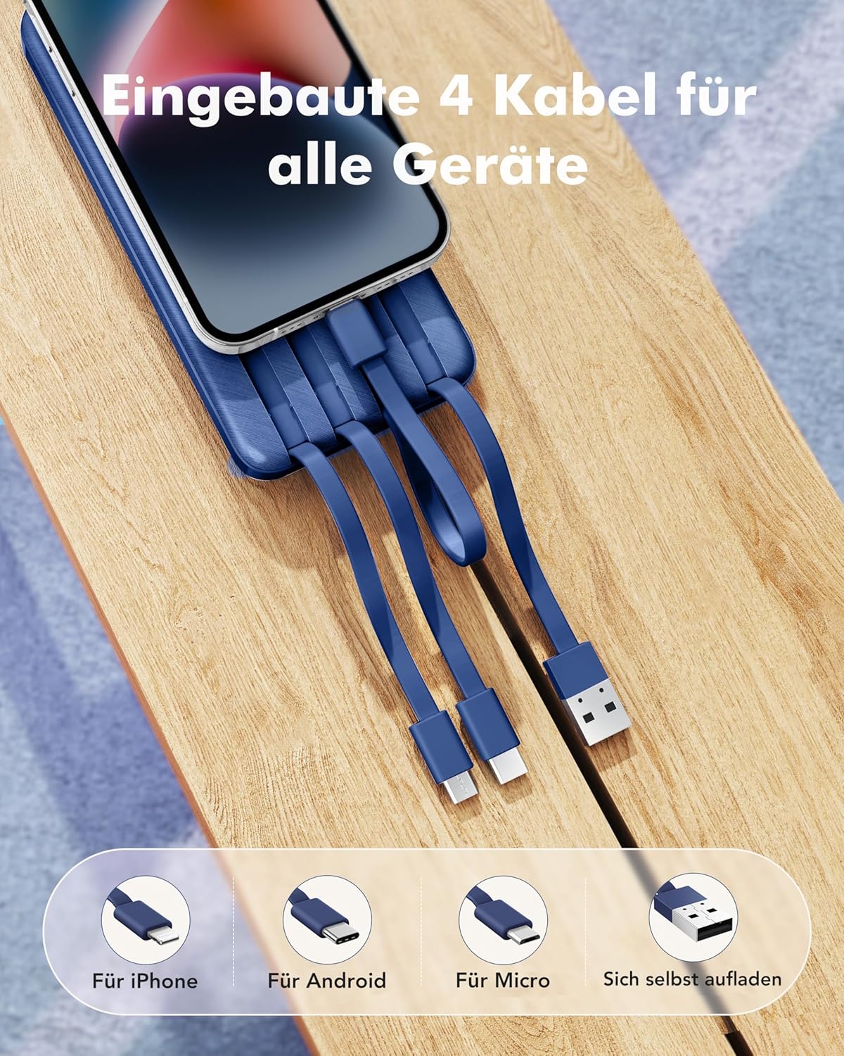 Powerbank, Blau 20000mAh