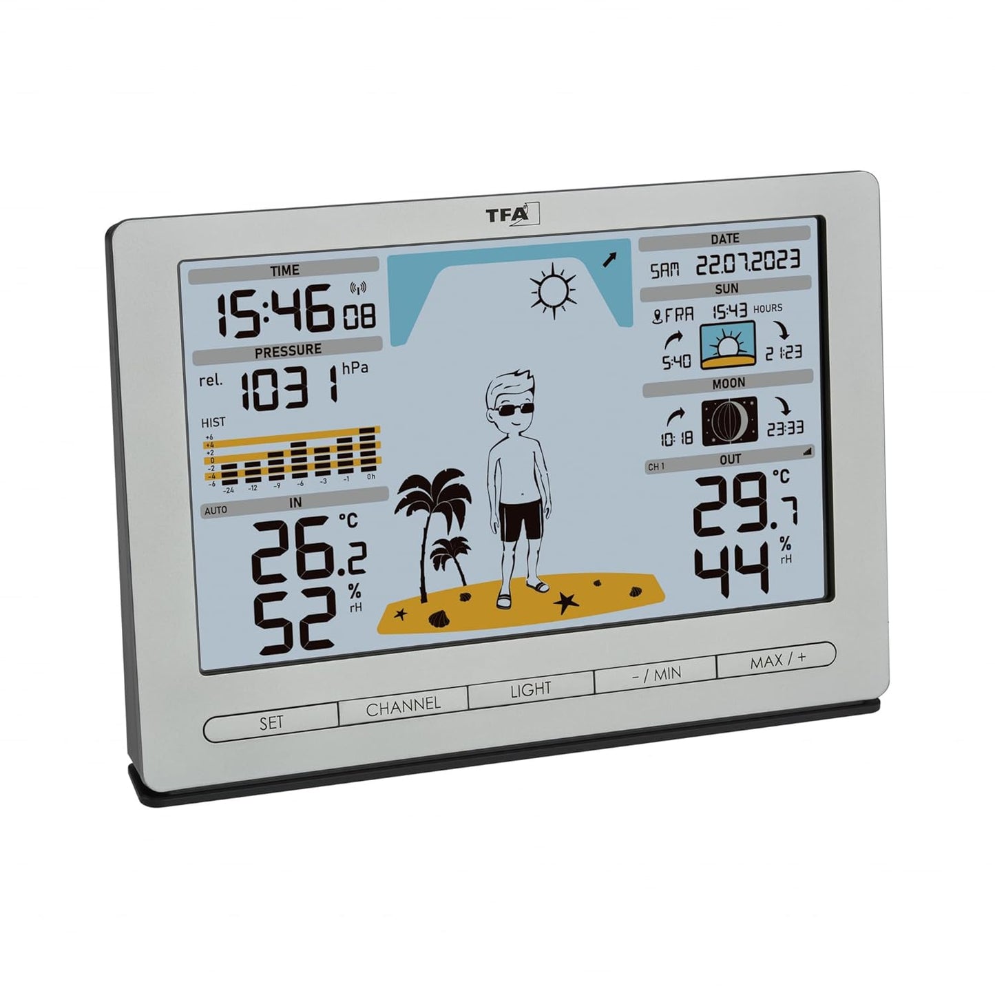 Funk Wetterstation Meteo Jack, Bundle mit Batterien