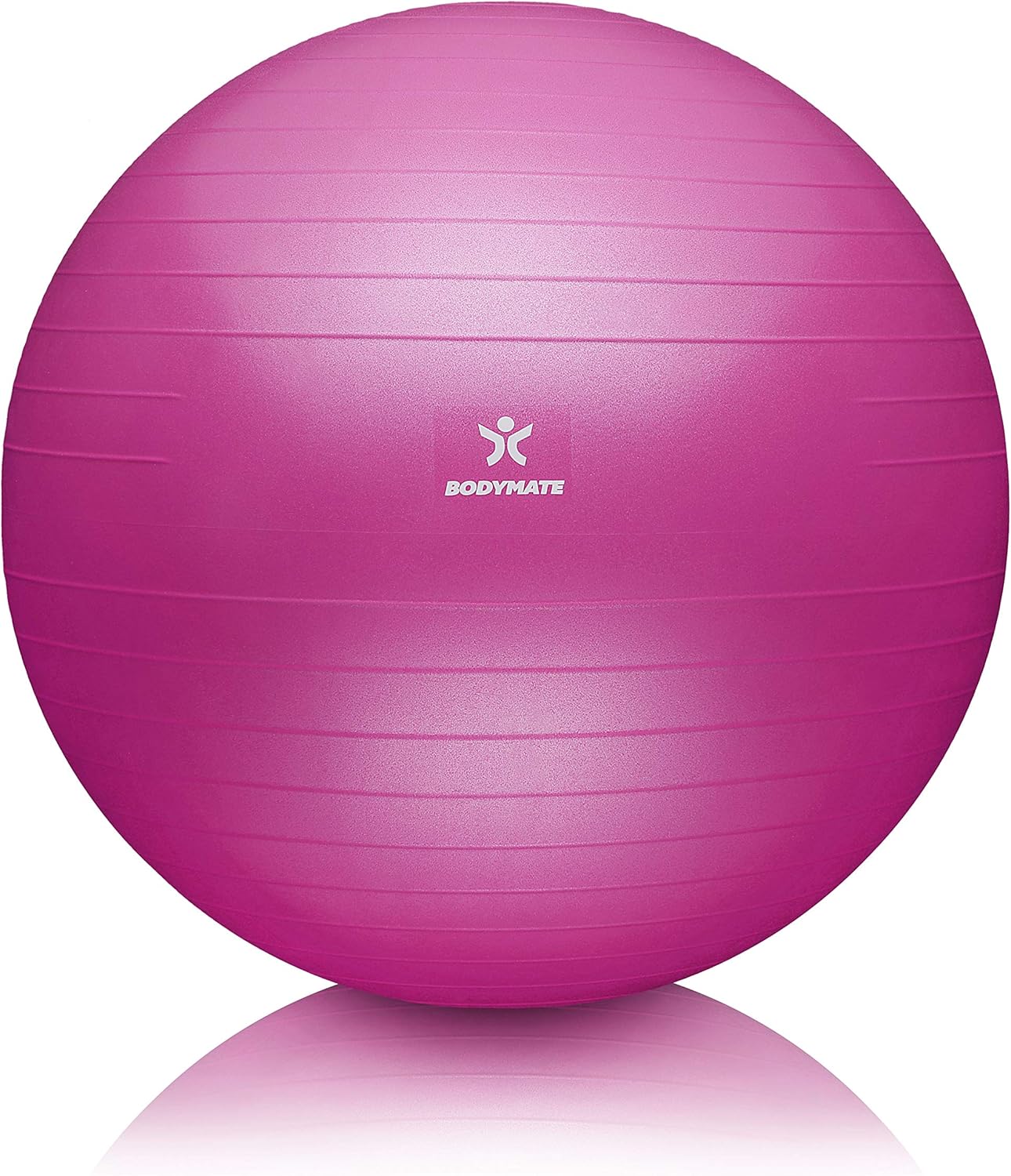 Gymnastikball mit Pumpe, Magenta 75 cm (für Körpergröße 176-185cm)