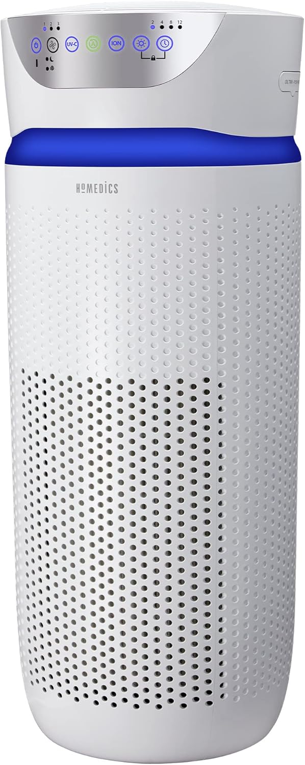5-in-1 HEPA-Luftreiniger mit Aktivkohlefiltersystem, 5 in 1 Deluxe