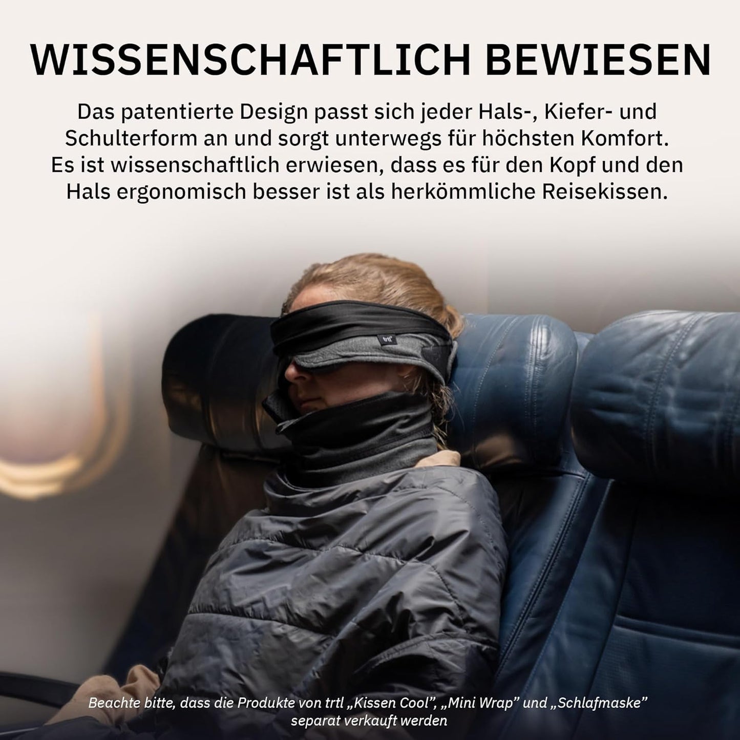 Ergonomisches Reisekissen mit Stützsystem, Adult Rot