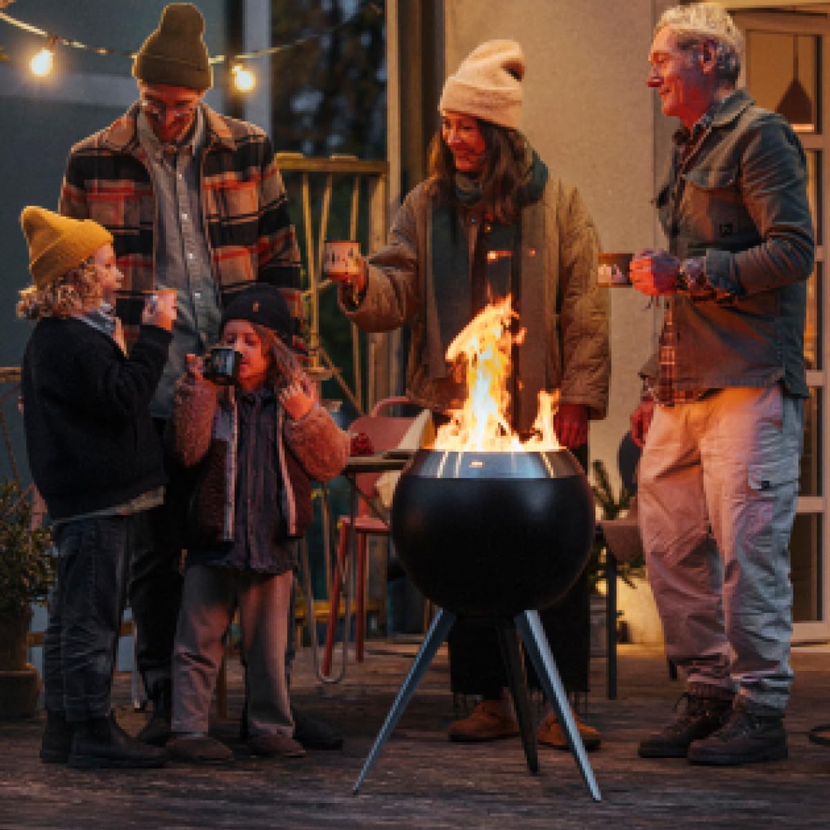 Moon 45 Feuerschale mit hohem Fuss, 45, 45 mit hohem Fuss