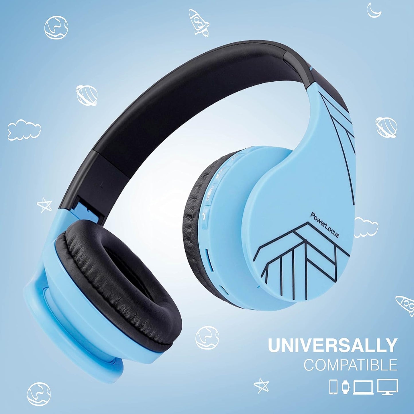 Bluetooth Kinderkopfhörer, Blau
