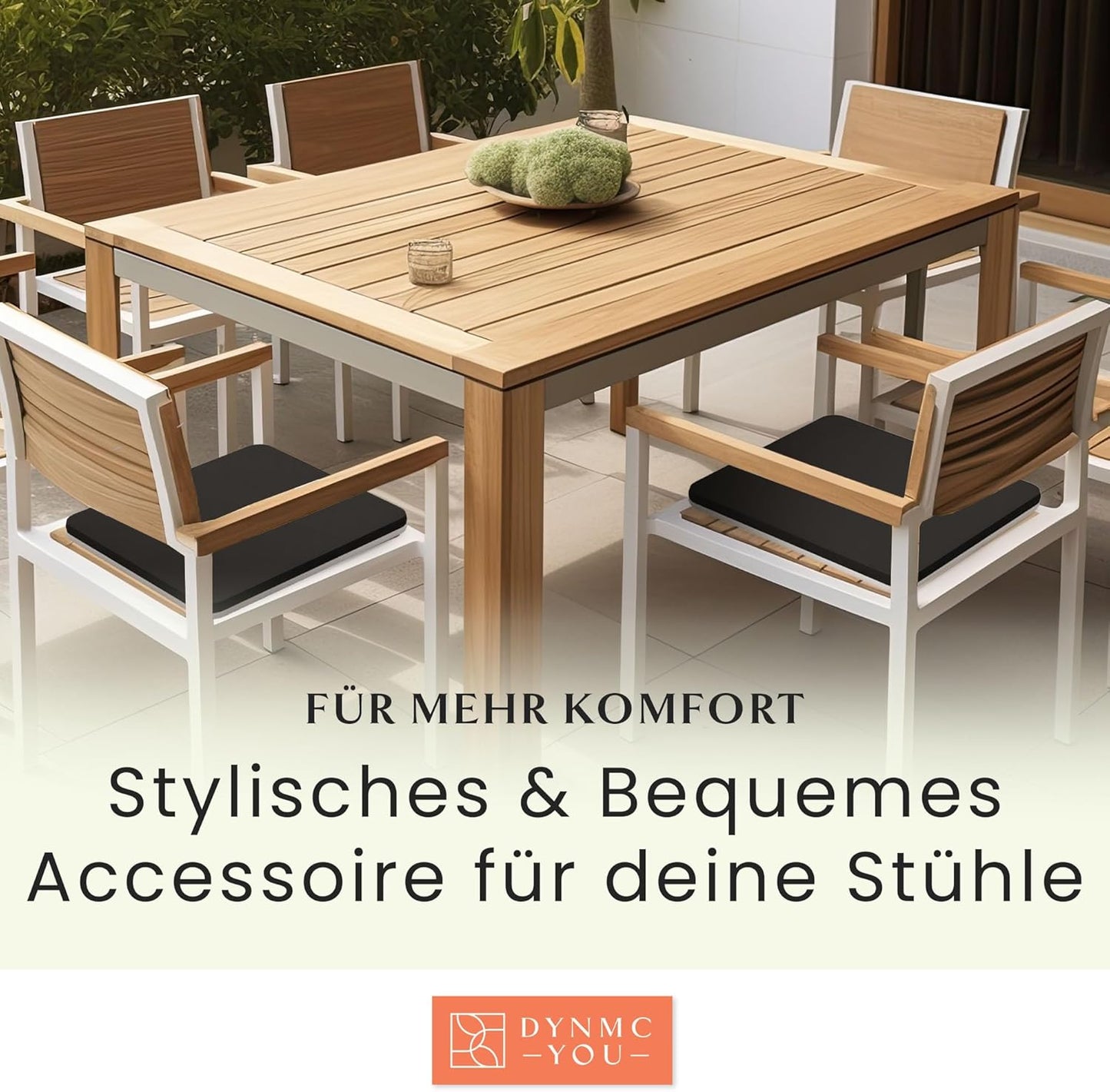 Memory Foam Sitzkissen, 2 Stück, eckig