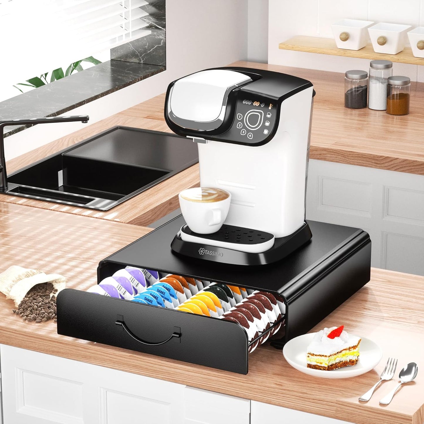 Kapselhalter für Tassimo, Schwarz
