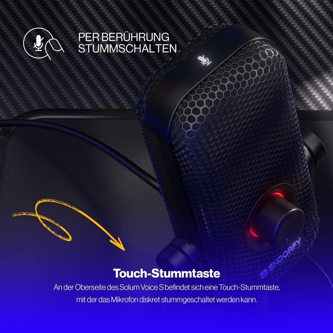 Mikrofon für Streaming und Podcast mit RGB