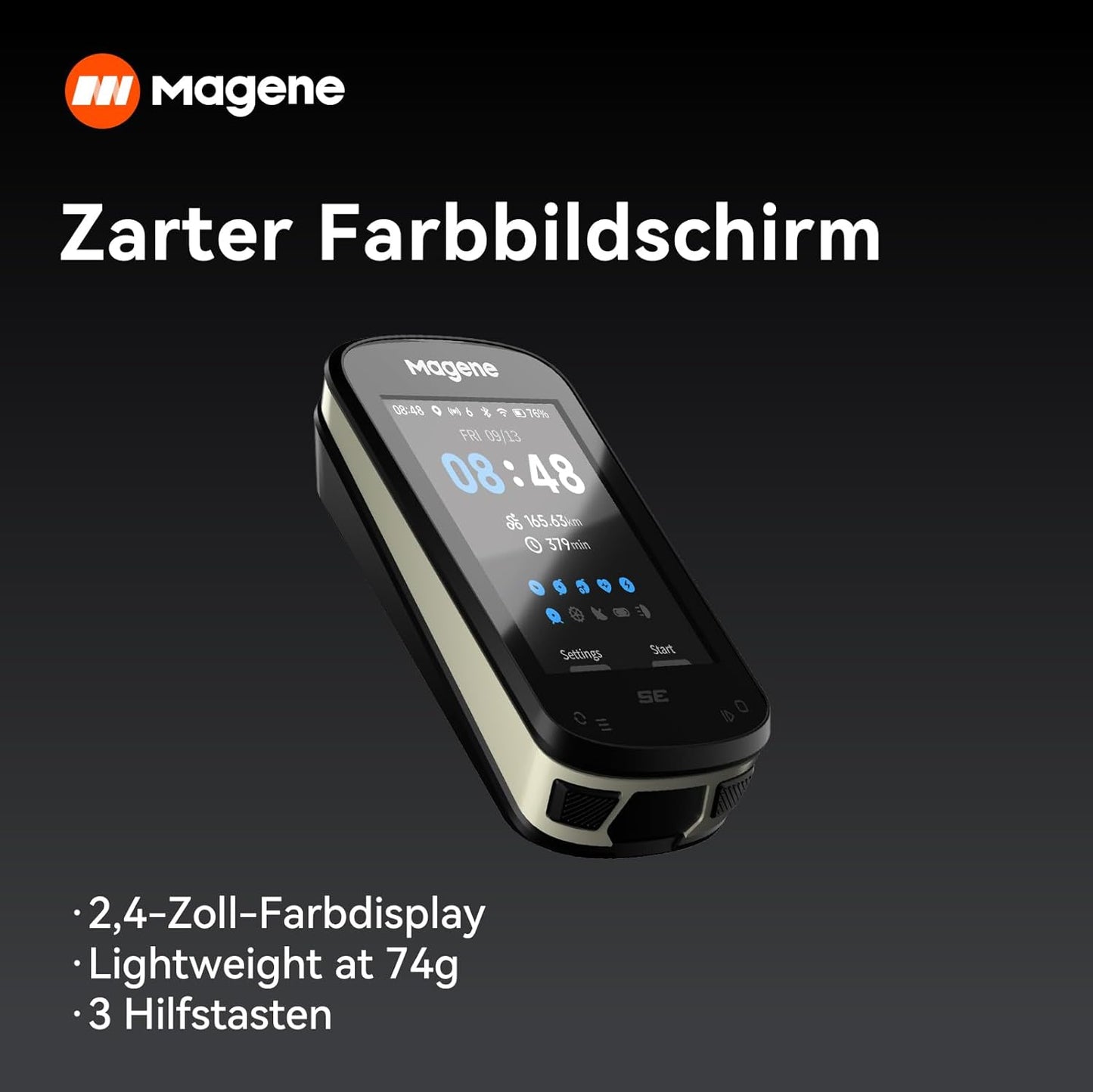 GPS Velocomputer mit Streckennavigation