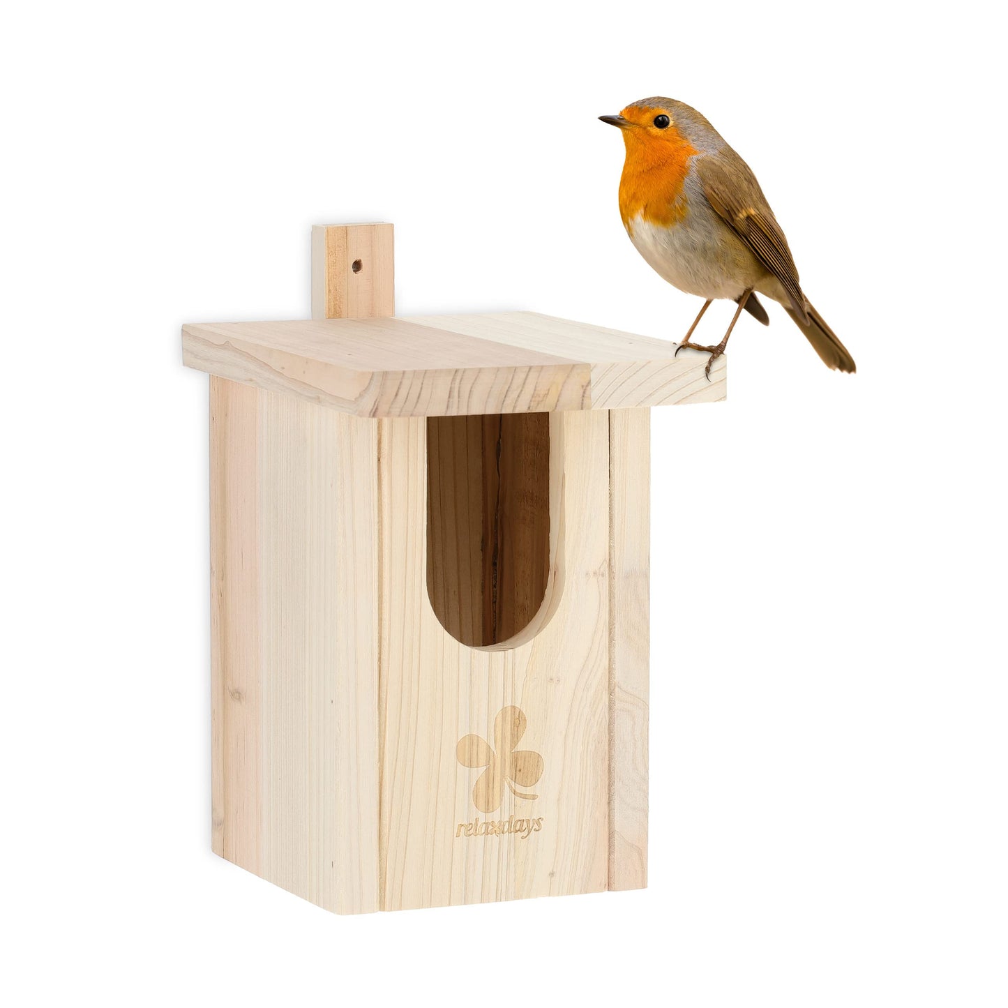 Nistkasten für Halbhöhlenbrüter aus Holz