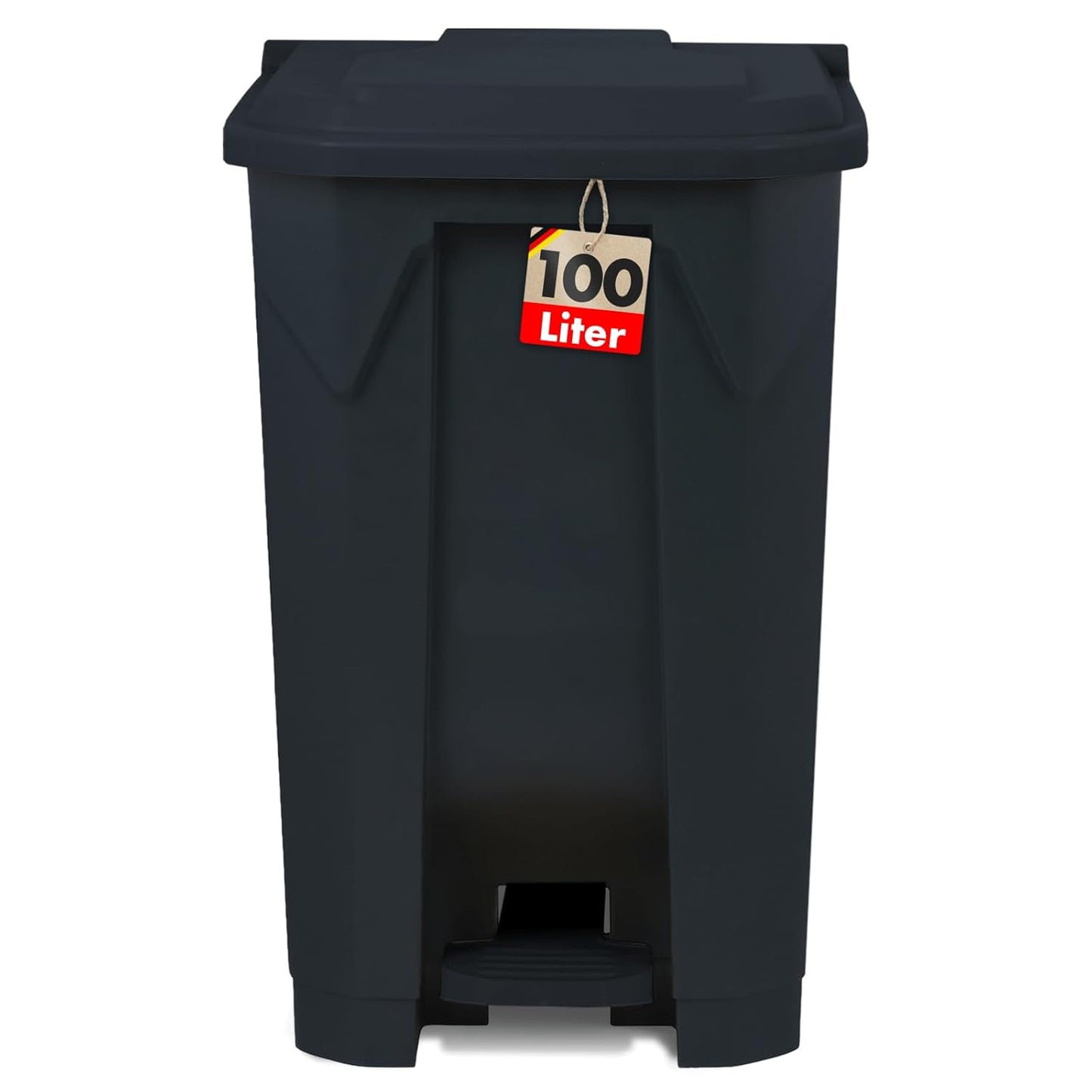 Abfalleimer, 100 Liter, 100 Liter Grau