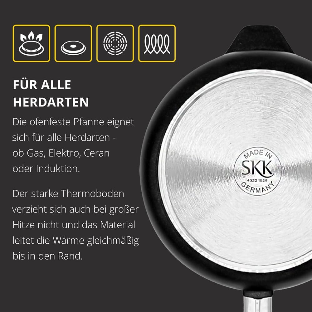 Schmorpfanne mit abnehmbarem Griff, 28 cm